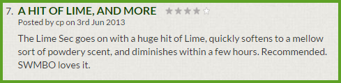 Clubman Lime Sec Eau de Cologne Review