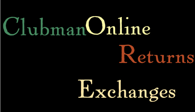 Clubman Online Returns and Exchanges
